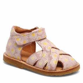 Bisgaard Alva Sandal Rose Flowers Kids Closed Toe Sandals promo