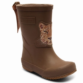 Bisgaard Basic Rubber Boots brown Jaguar Kids Rain Boots with free shipping