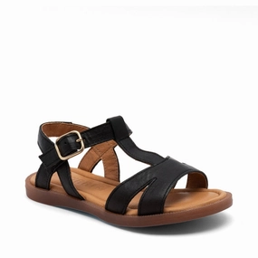 Bisgaard Black Camille Sandal Kids Open Sandals cheap sale