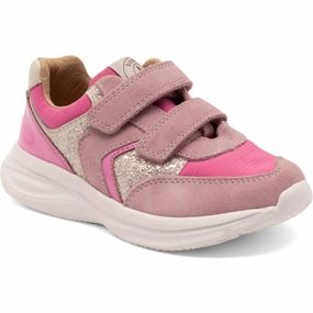 Bisgaard Blush Glitter Yuki Glitter Velcro Shoe Kids Velcro Sneakers discount