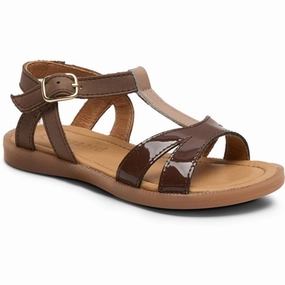 Bisgaard Camille Sandal Brown Kids Open Sandals cheap sale
