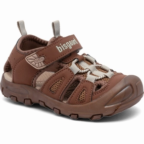 Bisgaard Chocolate Parker Velcro Shoe Kids Sneakers with Laces sale