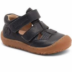 Bisgaard Dark Blue Barefoot Hana First Step Shoe Beginner Shoes With Velcro Kids promo