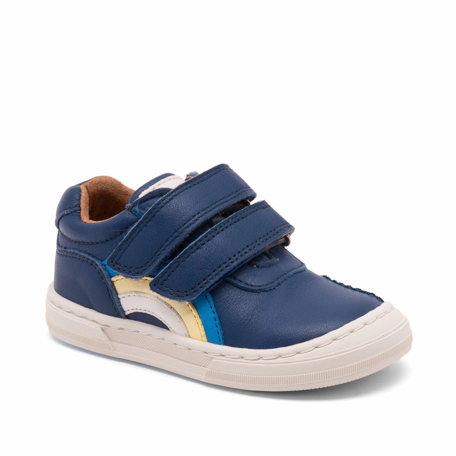 Bisgaard Deep Blue Rainbow Low Velcro Shoe Kids Velcro Sneakers discount