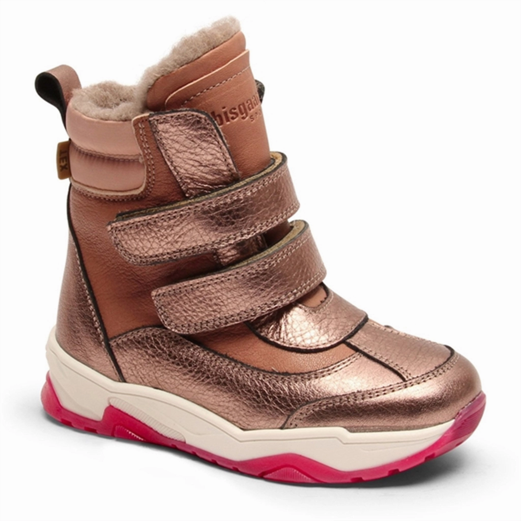 Bisgaard Dorelle Tex Boots Rose Gold Metallic Cheap Kids Winter Footwear