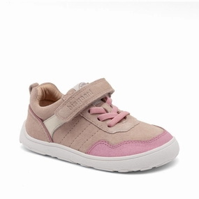 Bisgaard Dusty Rose Barefoot Baloo Velcro Shoe Kids Sneakers with Laces sale