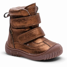 Bisgaard Ellis Tex Boots Bronze Metallic Cheap Kids Winter Footwear