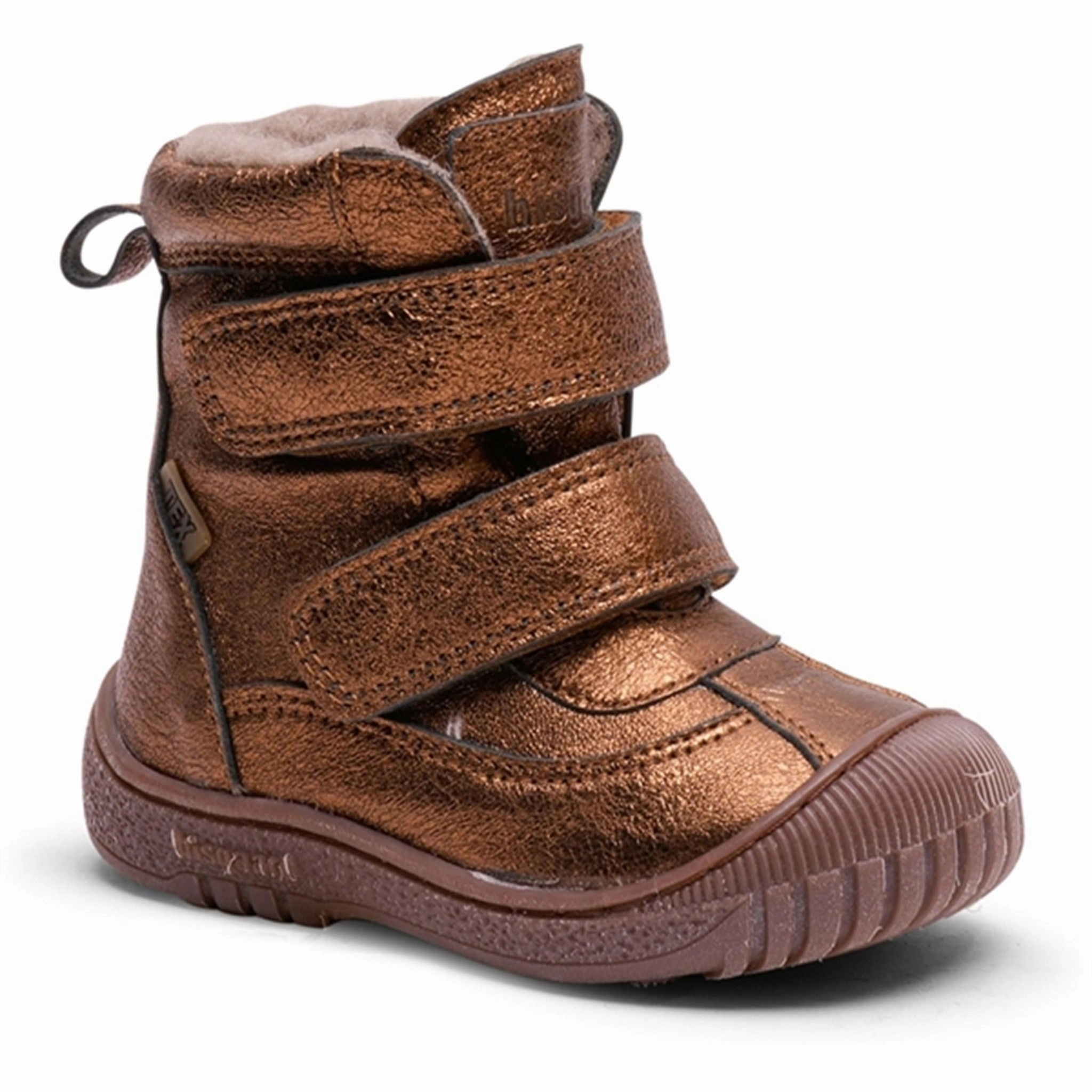 Bisgaard Ellis Tex Boots Bronze Metallic Cheap Kids Winter Footwear