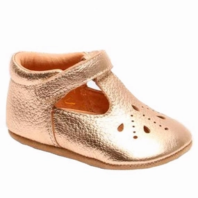 Bisgaard Futter Bloom Gold House Slippers for Kids on sale