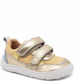 Bisgaard Gold Barefoot Elroy First Step Shoe Beginner Shoes With Velcro Kids promo