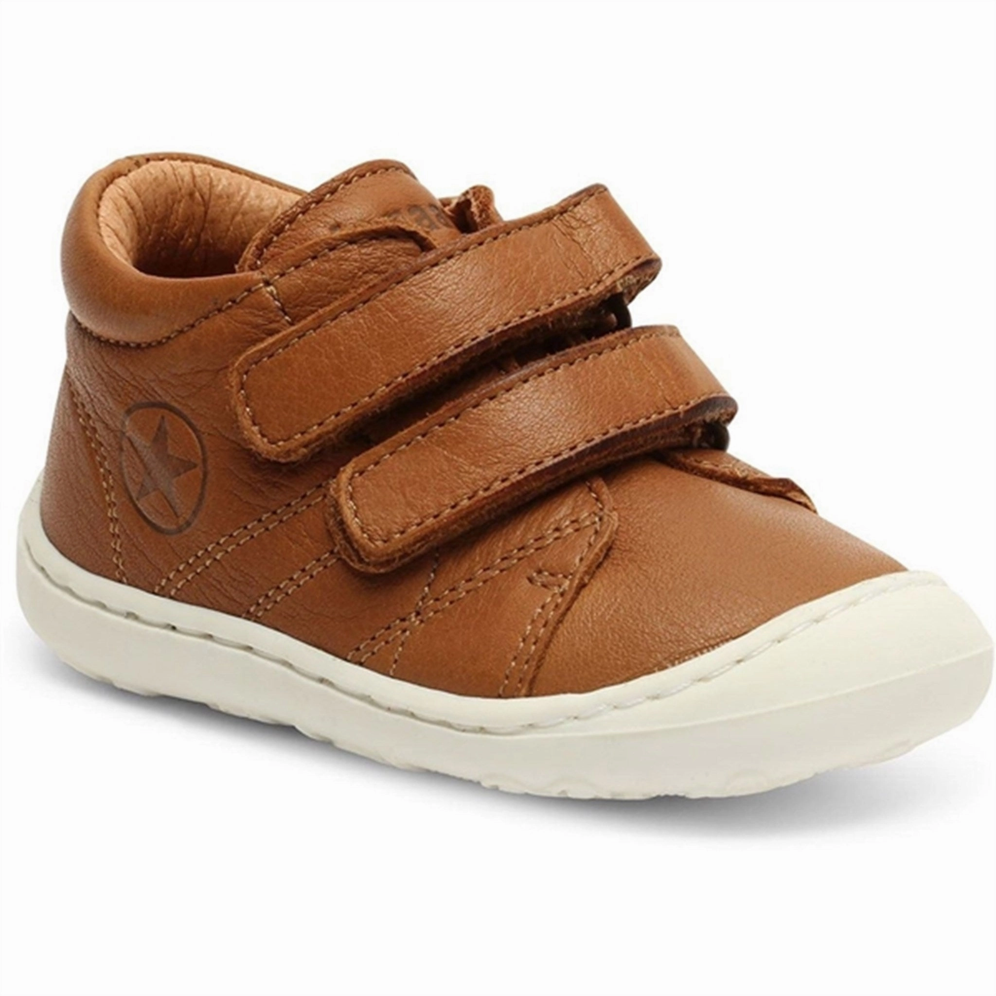 Bisgaard Hale First Step Shoe Cognac Beginner Shoes With Velcro Kids promo