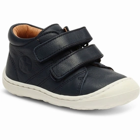 Bisgaard Hale First Step Shoe Midnight Beginner Shoes With Velcro Kids promo