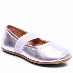 Bisgaard Indoor Ballet Shoes 12313 Silver House Slippers for Kids on sale