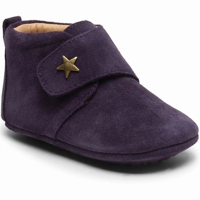 Bisgaard Indoor Shoes Baby Star Purple House Slippers for Kids on sale