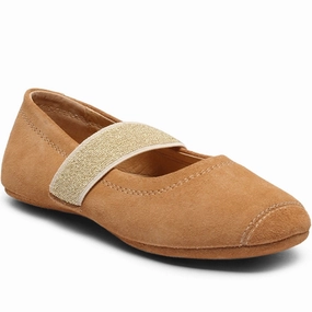 Bisgaard Indoor Shoes Ballet Tan House Slippers for Kids on sale