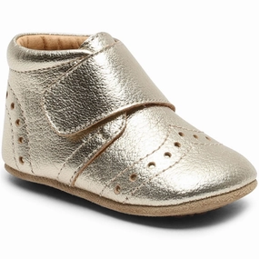 Bisgaard Indoor Shoes Petit Gold House Slippers for Kids on sale