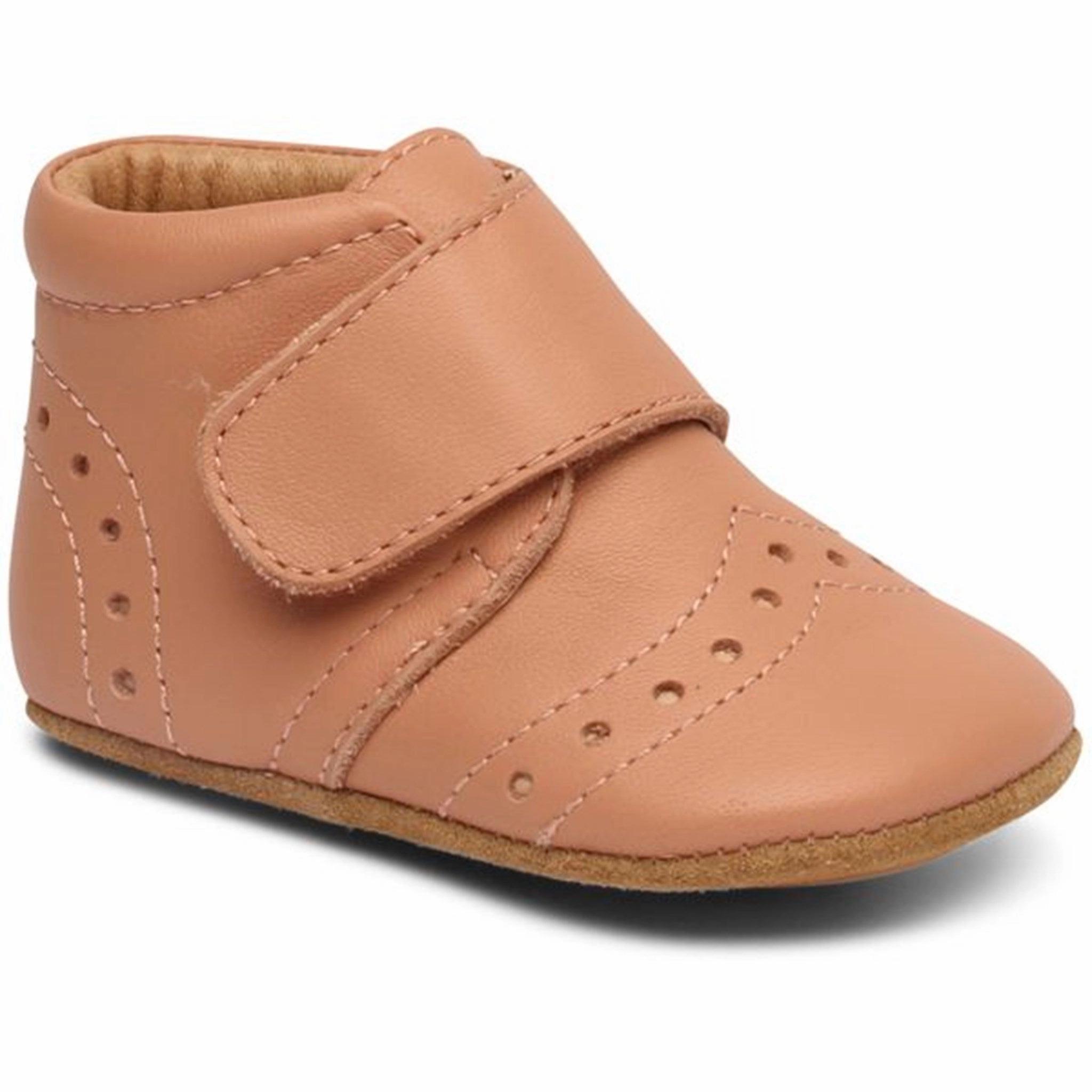 Bisgaard Indoor Shoes Velcro Petit Nude House Slippers for Kids on sale