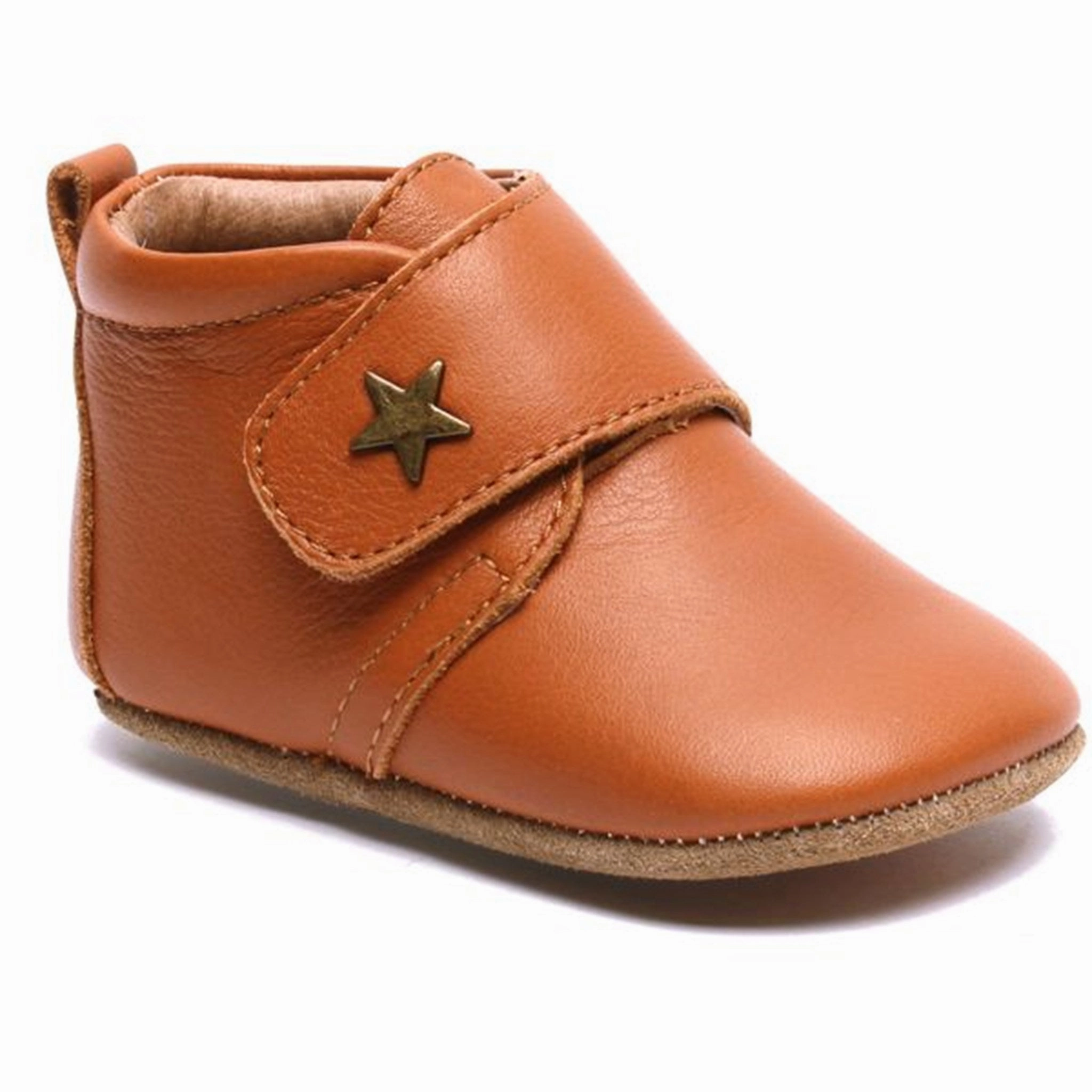 Bisgaard Indoor Shoes Velcro Star 12301 (cognac) House Slippers for Kids on sale