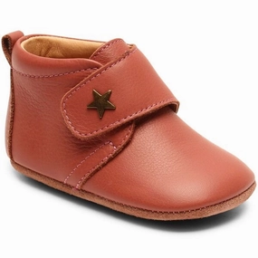 Bisgaard Indoor Shoes Velcro Star 12301 Old Rose House Slippers for Kids on sale