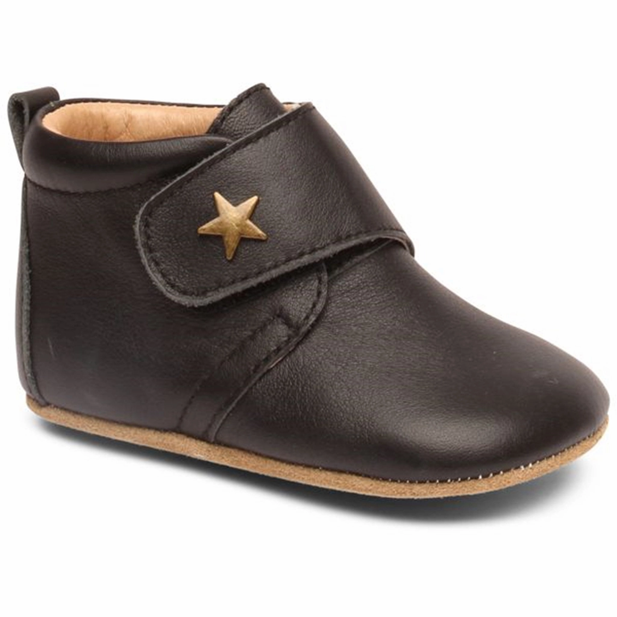 Bisgaard Indoor Shoes Velcro Star Black House Slippers for Kids on sale