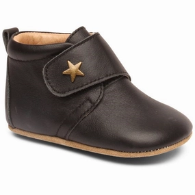 Bisgaard Indoor Shoes Velcro Star Black House Slippers for Kids on sale