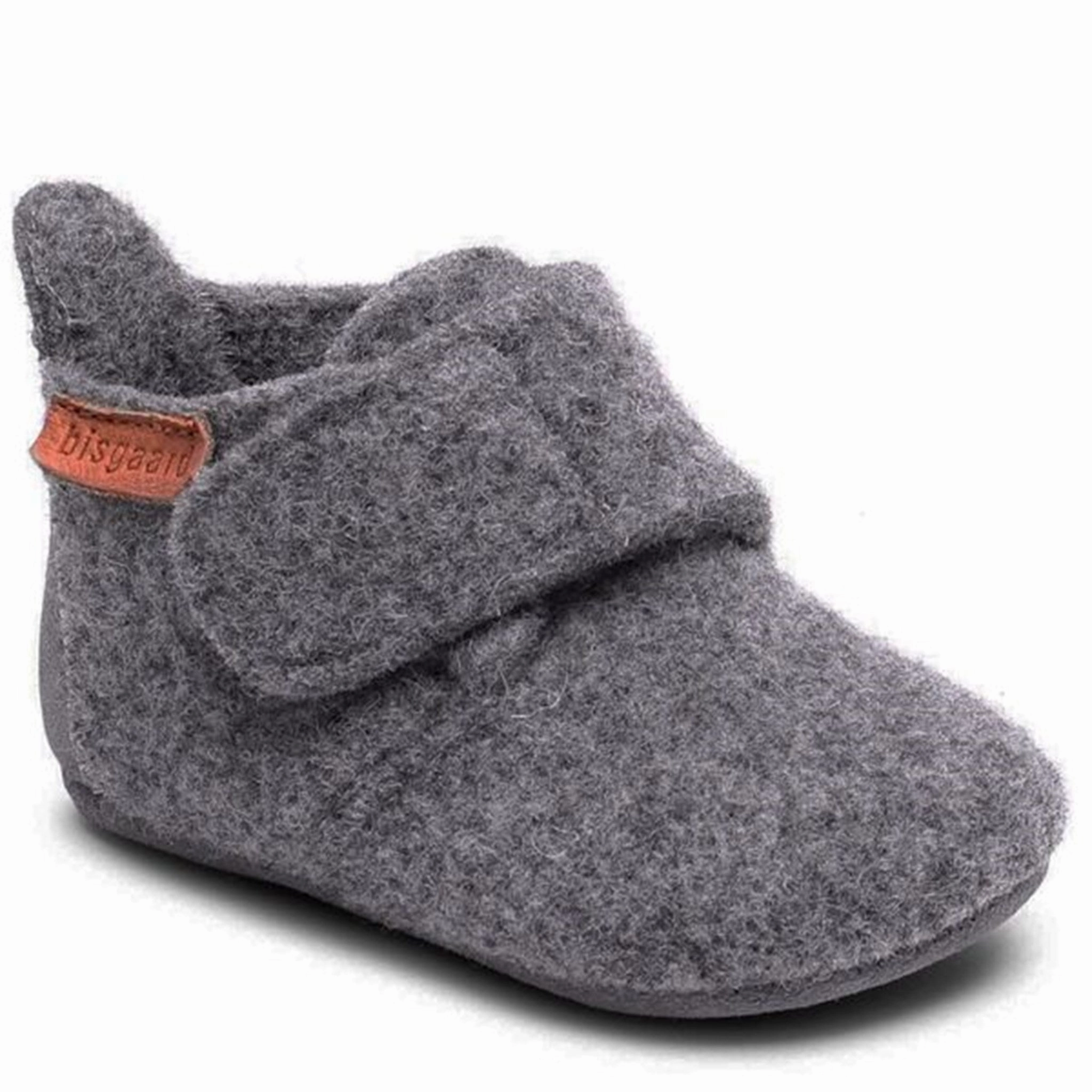 Bisgaard Indoor Shoes Wool Grey Wool Slippers Kids clearance