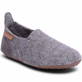 Bisgaard Indoor Shoes Wool Sailor Grey Wool Slippers Kids clearance