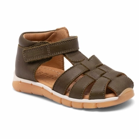 Bisgaard Khaki Billie Sandal Kids Closed Toe Sandals promo