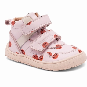 Bisgaard Lady Bugs Barefoot Becky First Step Shoe Beginner Shoes With Velcro Kids promo