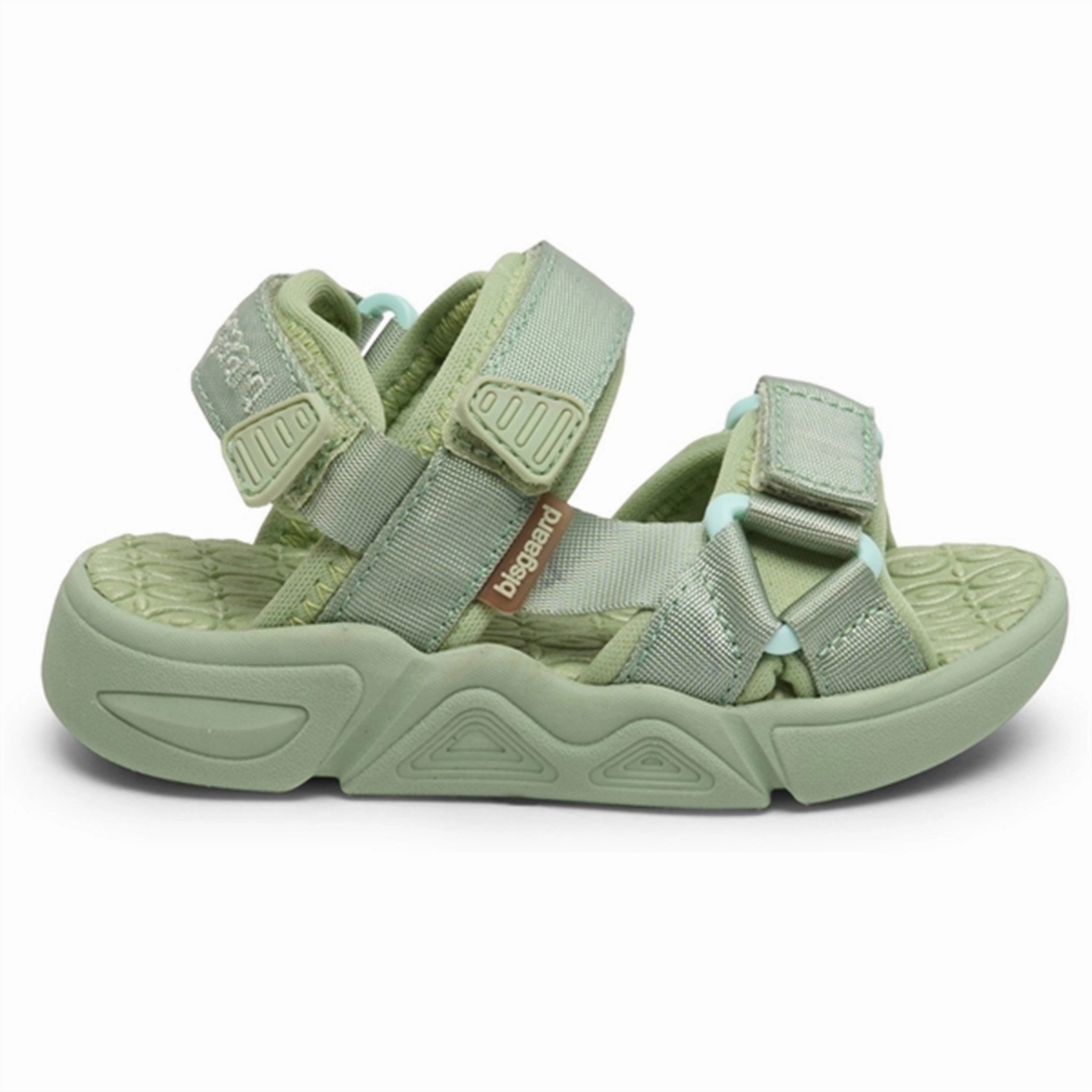 Bisgaard Louis Sandal Green Kids Open Sandals cheap sale