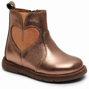 Bisgaard Maggie Boots Platin Crackle Kids Chelsea Boots sale