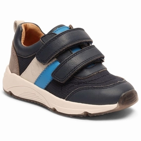 Bisgaard Matti S Velcro Shoe Navy Kids Velcro Sneakers discount