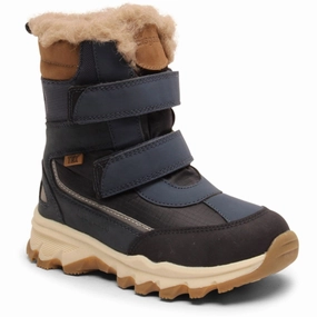 Bisgaard Navy Eddie Tex Bootr Cheap Kids Winter Footwear