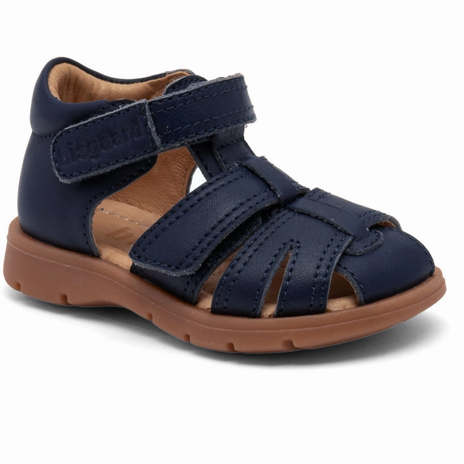 Bisgaard Navy Frans Sandal Kids Closed Toe Sandals promo