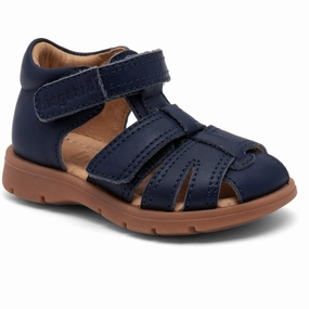 Bisgaard Navy Frans Sandal Kids Closed Toe Sandals promo