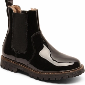 Bisgaard Neel Boots Black Patent Winter Boots for Kids on sale