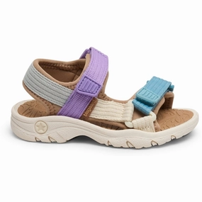 Bisgaard Nico Sandal Purple Kids Open Sandals cheap sale