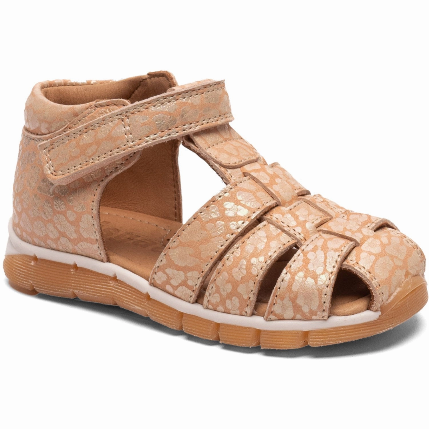 Bisgaard Nude Leopard Billie Sandal Kids Closed Toe Sandals promo