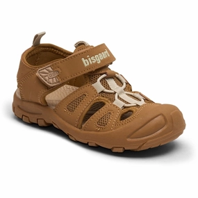 Bisgaard Parker Velcro Sandal Brown Kids Closed Toe Sandals promo