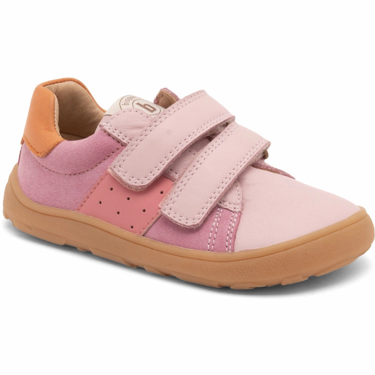Bisgaard Pink Barefoot Ricco Velcro Shoe Kids Velcro Sneakers discount
