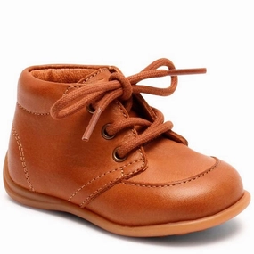 Bisgaard Prewalker Gerle Cognac Beginner Shoes With Laces Kids deal