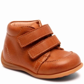 Bisgaard Prewalker Gerle Cognac Beginner Shoes With Velcro Kids promo