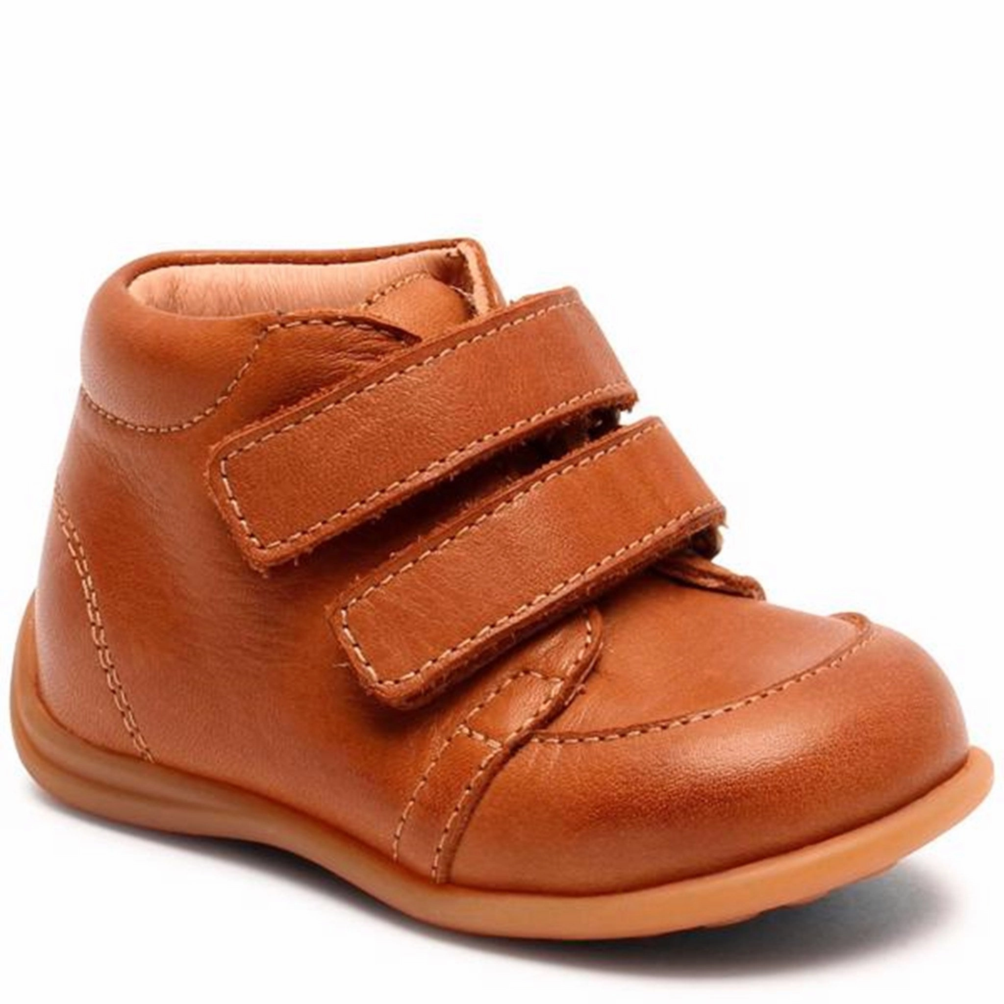 Bisgaard Prewalker Gerle Cognac Beginner Shoes With Velcro Kids promo