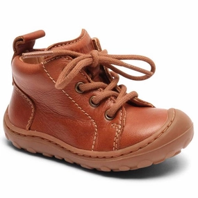Bisgaard Prewalker Lace Cognac Beginner Shoes With Laces Kids deal
