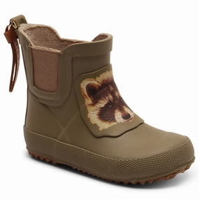 Bisgaard Rubber Boots Baby Green Kids Rain Boots with free shipping