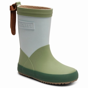 Bisgaard Rubber Boots Fashion II Misty Blue Kids Rain Boots with free shipping