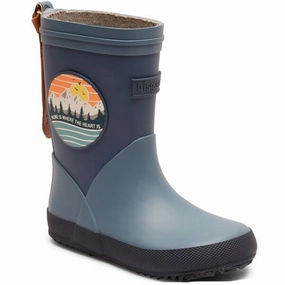 Bisgaard Rubber Boots Fashion ll Blue Kids Rain Boots with free shipping