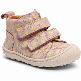 Bisgaard Sara V First Step Shoe Rose Flowers Beginner Shoes With Velcro Kids promo