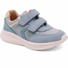Bisgaard Sky Glitter Yuki Glitter Velcro Shoe Kids Velcro Sneakers discount