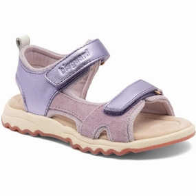Bisgaard Sparkling Purple Coco Sandal Kids Open Sandals cheap sale
